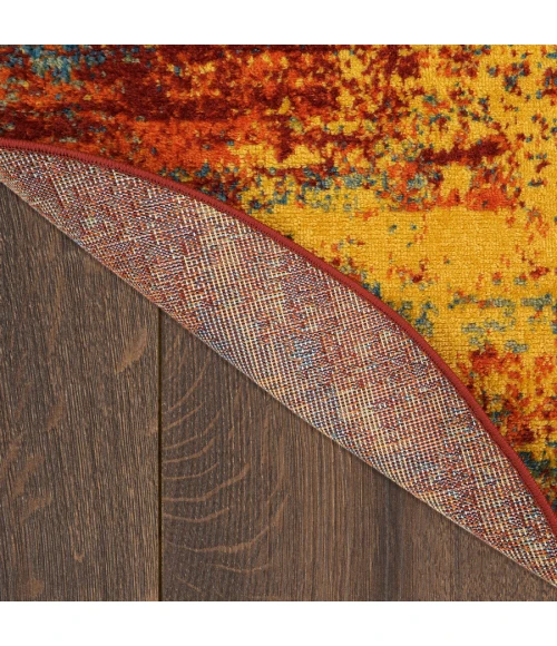 Nourison Home Nourison Essentials Flame NRE06 4 ft. Round Rug