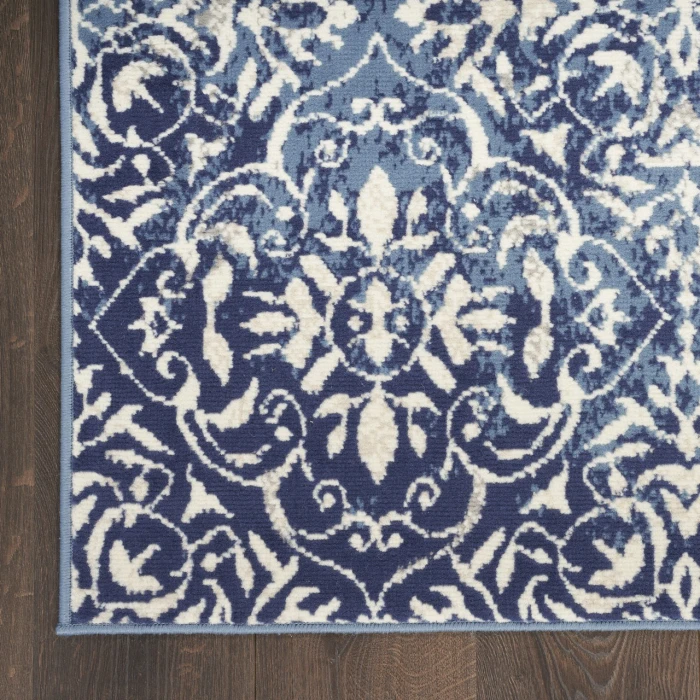 Nourison Home Jubilant Blue JUB21 7ft.10in. x 9ft.10in. Rect. Rug