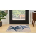 Nourison Aloha Blue Grey ALH24 3 ft. Square Rug