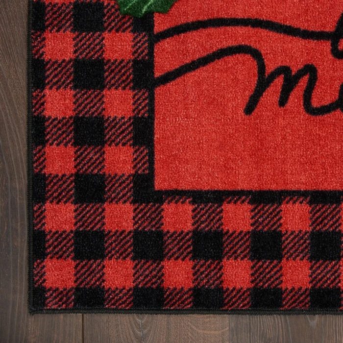 Nourison Accent Decor/Xmas Area Rug 102JP-Red