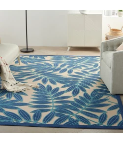 Nourison Home Aloha ALH18 Navy 6 ft. X 9 ft. Area Rug