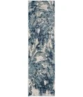 Kathy Ireland American Manor Area Rug AMR03 Blue/Ivory 2'2" x 7'6"