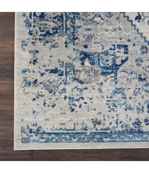 Nourison Tranquil Area Rug TRA06-Ivory/Light Blue