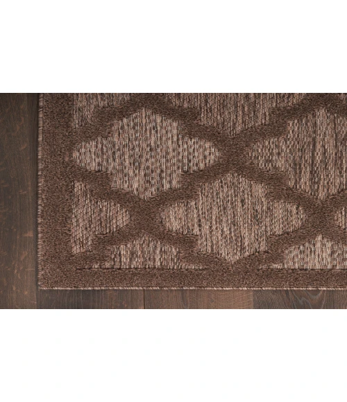 Nourison Easy Care Brown NES01 4 ft. X 6 ft. Rectangle Rug