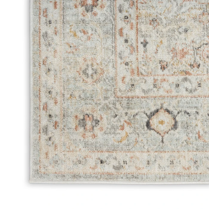 Nourison Oushak Home Light Grey OUS02 9 ft. X 12 ft. Rect. Rug