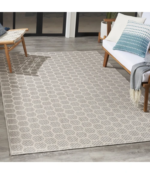 Nourison Home Twist Reversible Grey TWS01 5ft. x 7ft. Rect. Rug