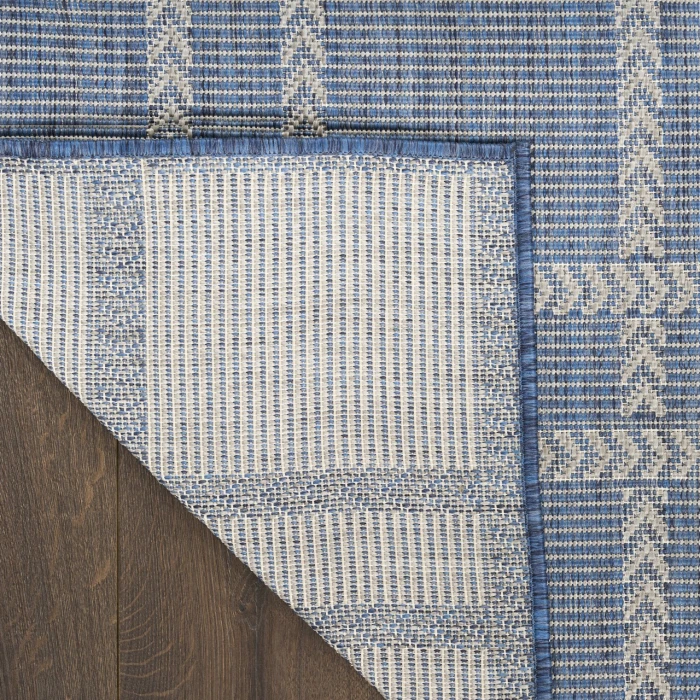 Nourison Home Horizon Indoor/Outdoor Blue HOZ04 2ft.2in. x 8ft. Rect. Rug