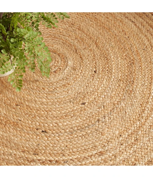 Nourison Natural Jute Natural NJT03 6 ft. X Round Rug