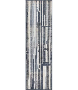 Nourison Grafix Blue Grey GRF42 2ft.3in. x 7ft.6in. Rect. Rug