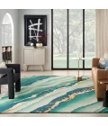 Nourison Prismatic Emerald PRS30 8 ft. X 10 ft. Rect. Rug