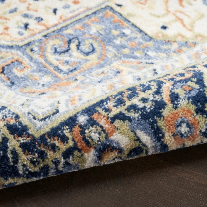 Nourison Nourison Essentials Persian Navy NRE07 2 ft. 2 in. X 10 ft. Rect. Rug