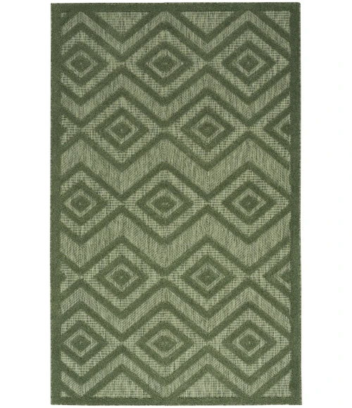 Nourison Versatile Green NRV01 2 ft. X 4 ft. Rectangle Rug