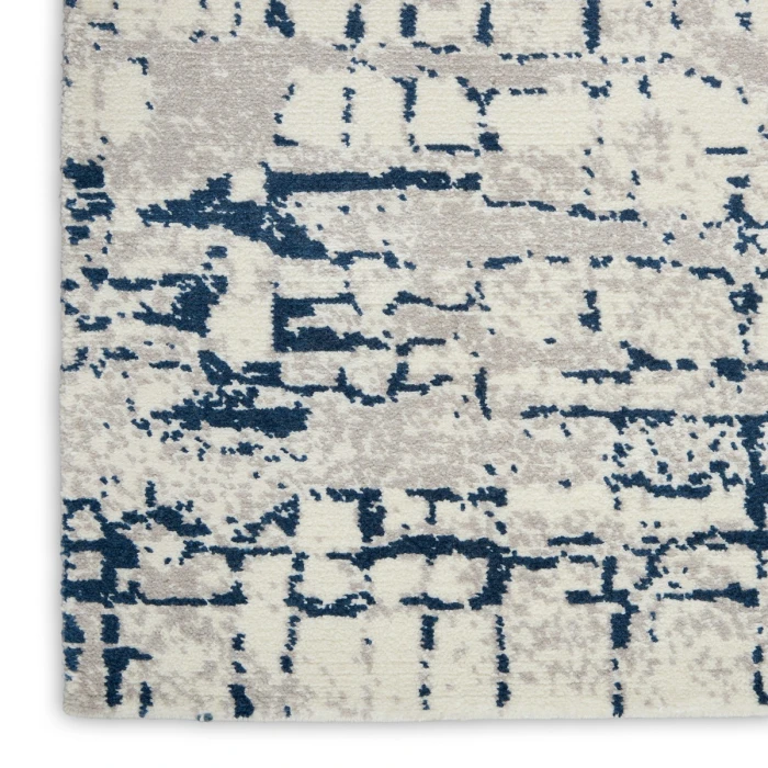 Nourison Twilight Area Rug TWI10 Ivory/Navy 2' x 3'