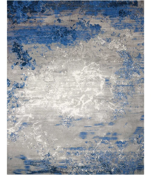 Nourison Home Twilight Blue TWI22 7ft.9in. x 9ft.9in. Rect. Rug
