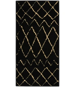 Nourison Home Grafix GRF04 Black 2 ft. X 4 ft. Area Rug