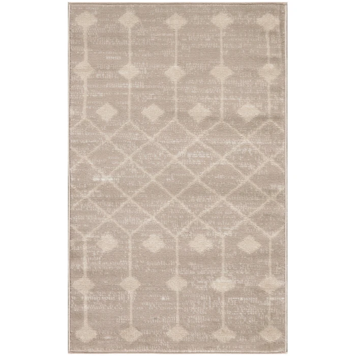 Nourison Grafix Beige GRF37 3 ft. X 5 ft. Rectangle Rug