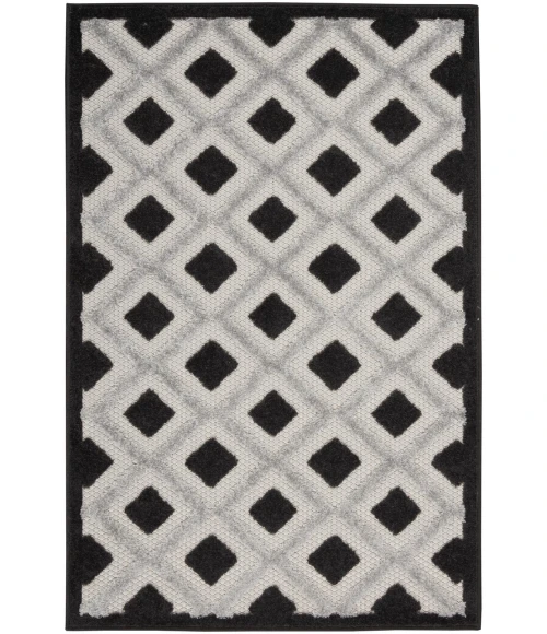 Nourison Aloha Area Rug ALH26-Black White