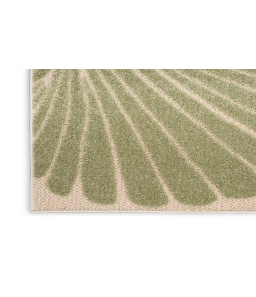 Nourison Aloha Green Yellow ALH24 5 ft. 3 in. X 7 ft. 5 in. Rectangle Rug