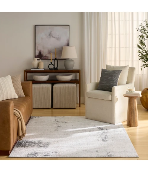 Nourison Dekor Grey Charcoal DEK07 5 ft. 3 in. X 7 ft. Rect. Rug