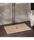 Nourison Antique Bloom Taupe Multicolor ANB02 2ft. x 3ft. Rect. Rug