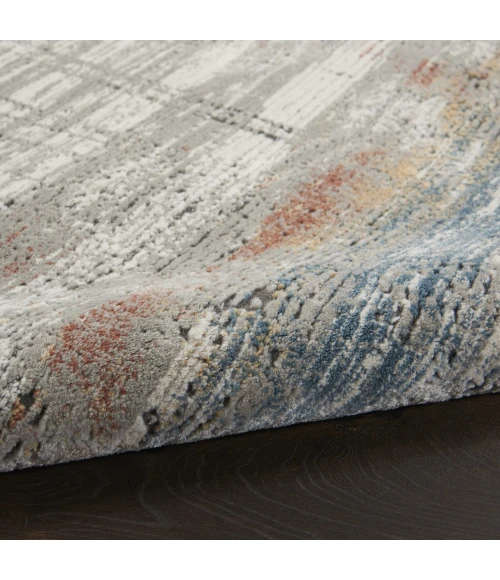 Nourison Home Rustic Textures Grey RUS12 3ft.11in. x 5ft.11in. Rect. Rug