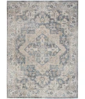Nourison Astra Machine Washable Area Rug ASW12 Grey/Blue