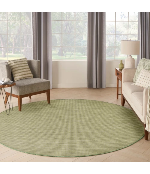 Nourison Positano Green POS01 6 ft. X Round Rug