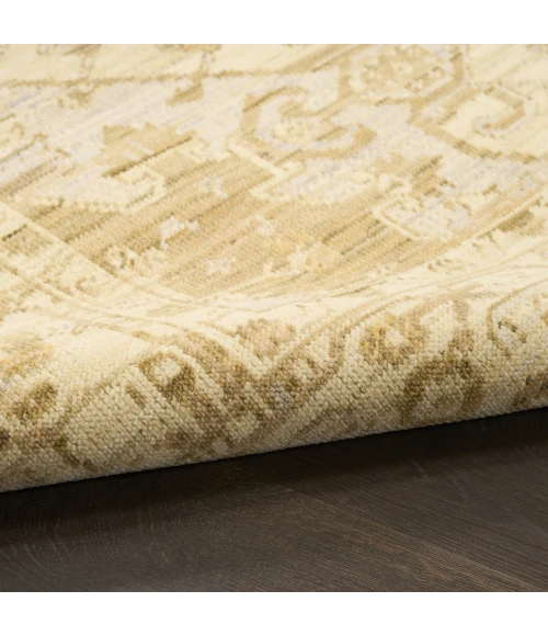 Nourison Home Antique Bloom Beige ANB03 5ft.6in. x 8ft.6in. Rect. Rug