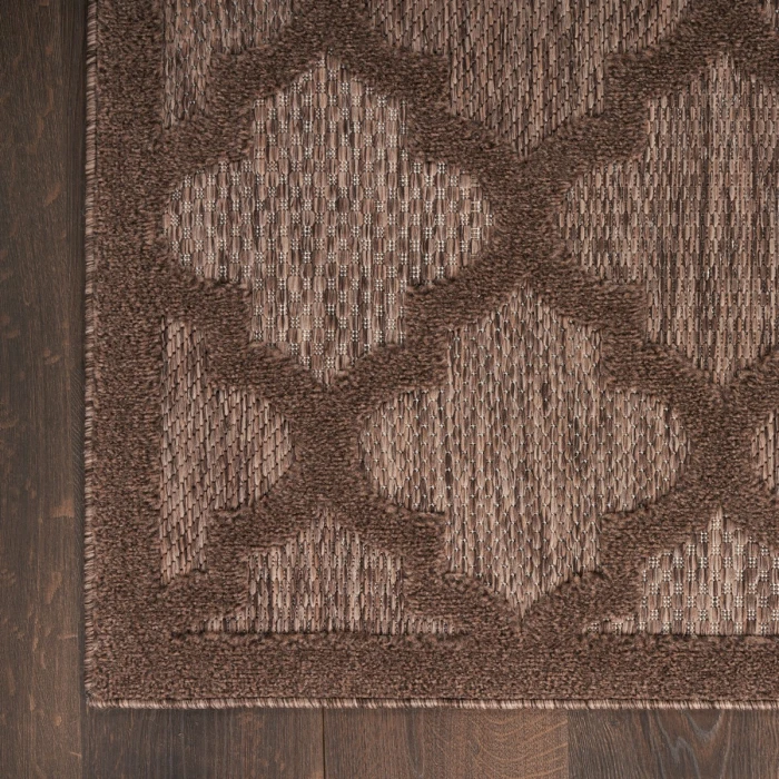 Nourison Easy Care Brown NES01 10 ft. X 14 ft. Rect. Rug