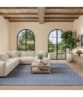 Nourison Positano Navy Blue POS02 8ft. Square Rug