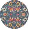 Nourison Home Passion PSN01 Denim 4 ft. Round Area Rug