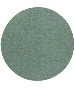 Nourison Home Washable Solutions WSL01 Blue/Green 8 ft. Round Area Rug