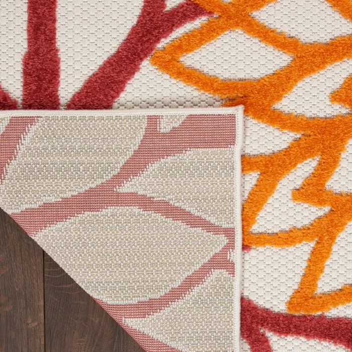Nourison Aloha Area Rug ALH05-Red Multi Colored