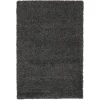 Nourison Home Malibu Shag MSG01 Dark Grey 3 ft. 11 in. X 5 ft. 11 in. Area Rug