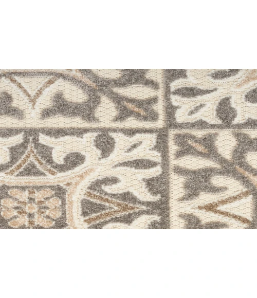 Nourison Aloha Ivory Grey ALH34 2 ft. 8 in. X 4 ft. Rectangle Rug