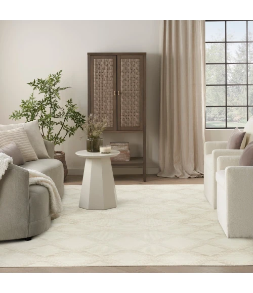 Nourison Serenity Home Ivory SRH11 7 ft. 10 in. X 9 ft. 10 in. Rect. Rug