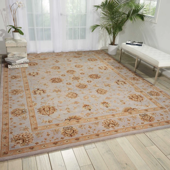 Nourison Home Heritage Hall Brown HE28 5ft.6in. x 8ft.6in. Rect. Rug