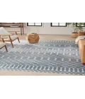 Nourison Astra Machine Washable Blue ASW10 10 ft. X 14 ft. Rectangle Rug