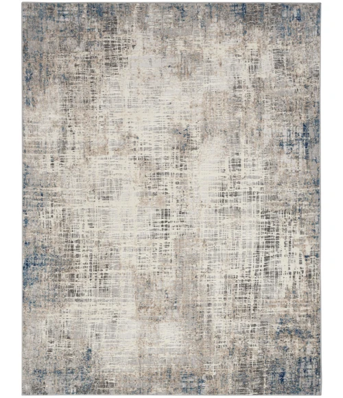 Calvin Klein Infinity Area Rug IFN01 Blue Multicolor