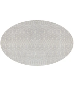 Nourison Home Astra Machine Washable ASW10 Grey 4 ft. Round Area Rug