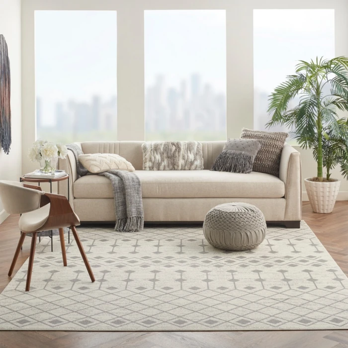 Nourison Grafix Area Rug GRF37-Ivory/Grey