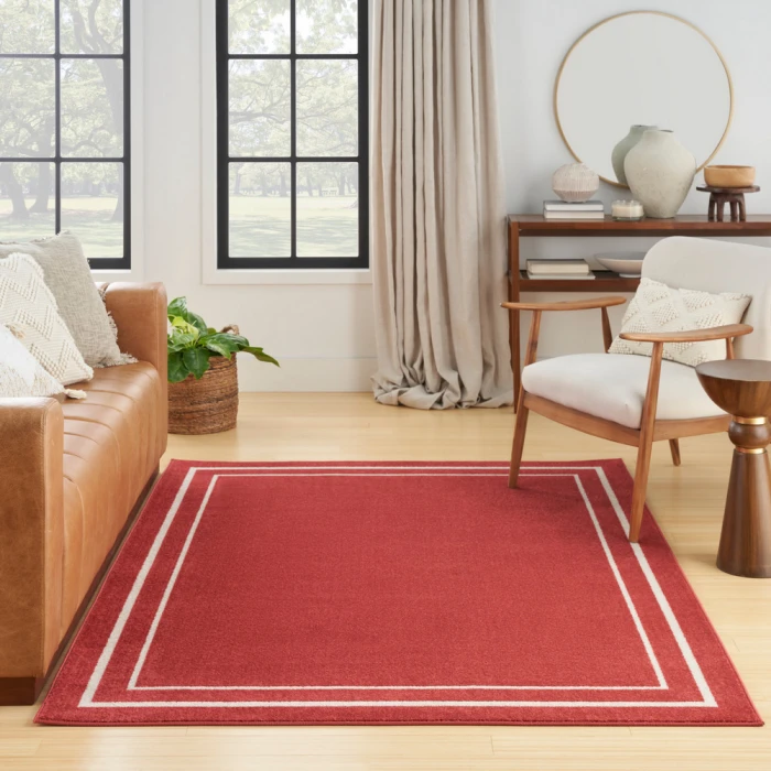 Nourison Nourison Essentials Area Rug NRE02 Brick/Ivory
