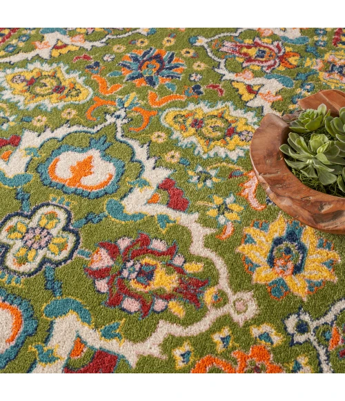 Nourison Allur Area Rug ALR03 Sage Ivory