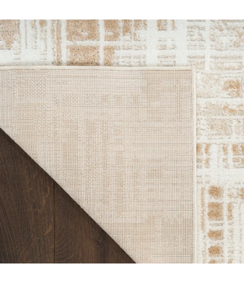 Nourison Dekor Ivory Taupe DEK11 5 ft. 3 in. X 7 ft. Rect. Rug