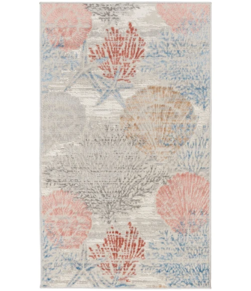 Nourison Seaside Multicolor SDS04 2 ft. X 3 ft. Rect. Rug