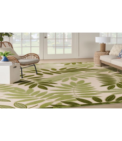 Nourison Aloha Ivory Green ALH18 7 ft. 10 in. X 10 ft. 6 in. Rectangle Rug