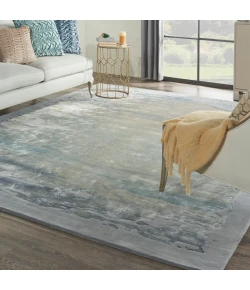 Nourison Home Prismatic PRS19 Seafoam Silver 9 ft. 9 in. X 13 ft. 9 in. Area Rug