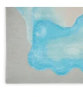 Nourison Prismatic Sea Mist Blue Area Rug PRS22 Sea Mist Blue 7'9" x 9'9"