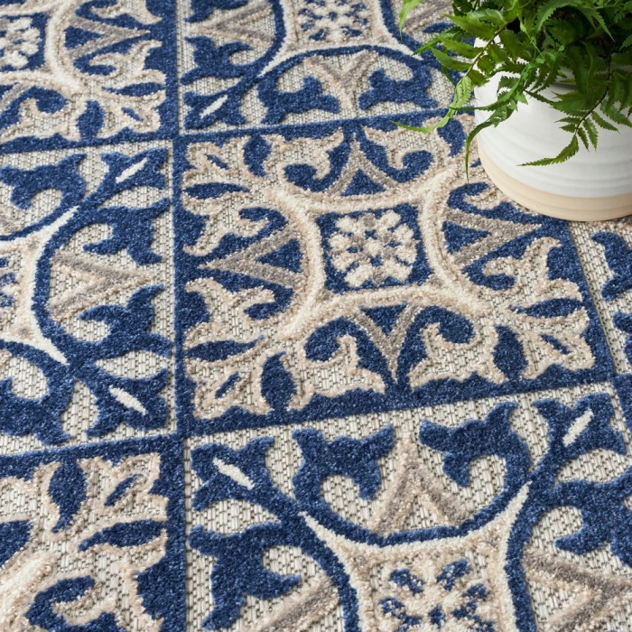 Nourison Aloha Area Rug ALH34 Blue