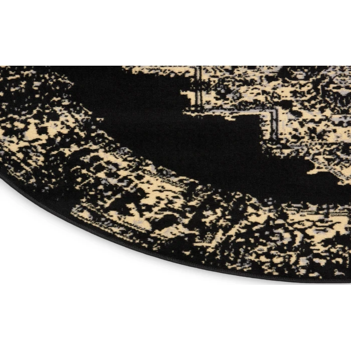 Nourison Grafix Black GRF14 4 ft. Round Rug